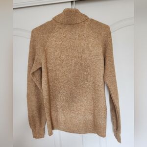 LOFT Camel Knit Turtle Neck Sweater